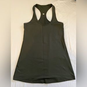 Lululemon Cool Racerback Tank - Dark Olive - Size 6